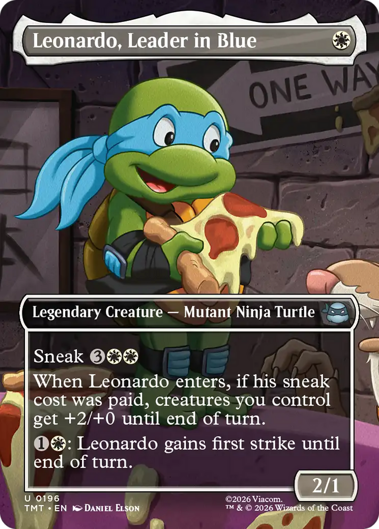 Leonardo, Leader in Blue (Borderless) [Teenage Mutant Ninja Turtles] | Spectrum Games