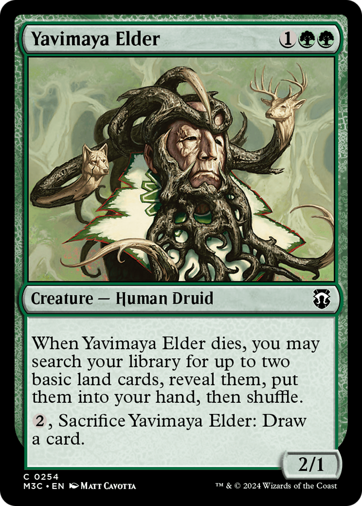 Yavimaya Elder (Ripple Foil) [Modern Horizons 3 Commander] | Spectrum Games