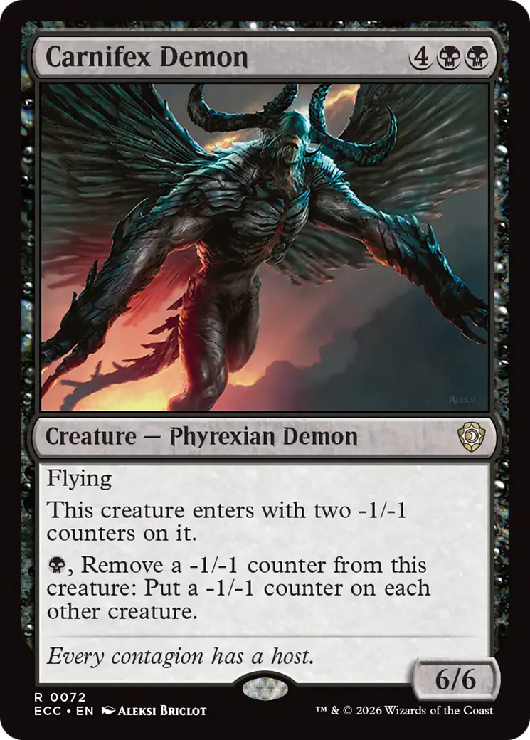 Carnifex Demon [Lorwyn Eclipsed Commander] | Spectrum Games