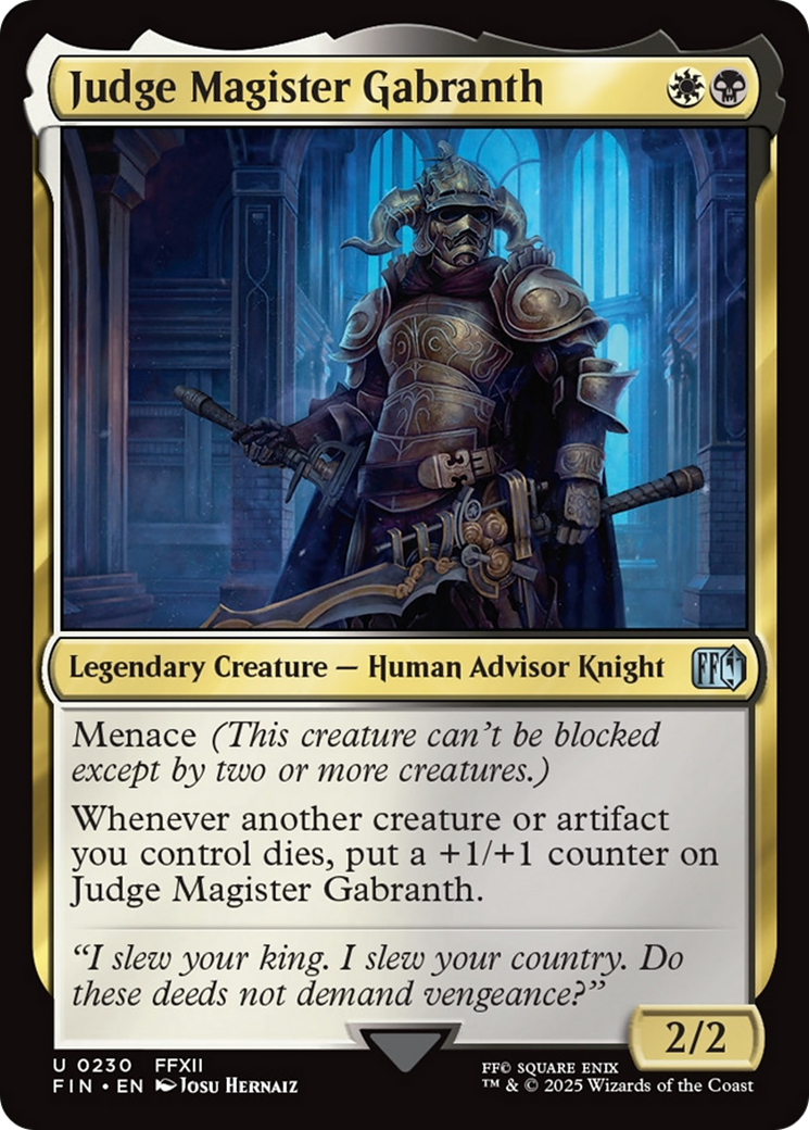 Judge Magister Gabranth [FINAL FANTASY] | Spectrum Games
