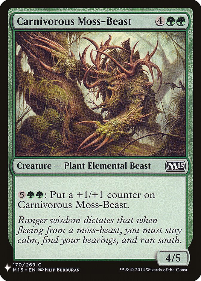Carnivorous Moss-Beast [Mystery Booster] | Spectrum Games