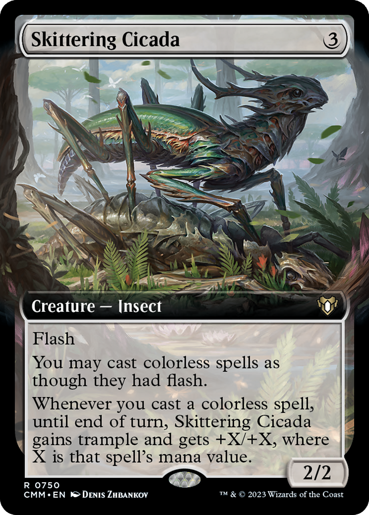 Skittering Cicada (Extended Art) [Commander Masters] | Spectrum Games