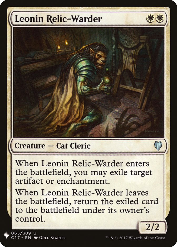 Leonin Relic-Warder [Mystery Booster] | Spectrum Games