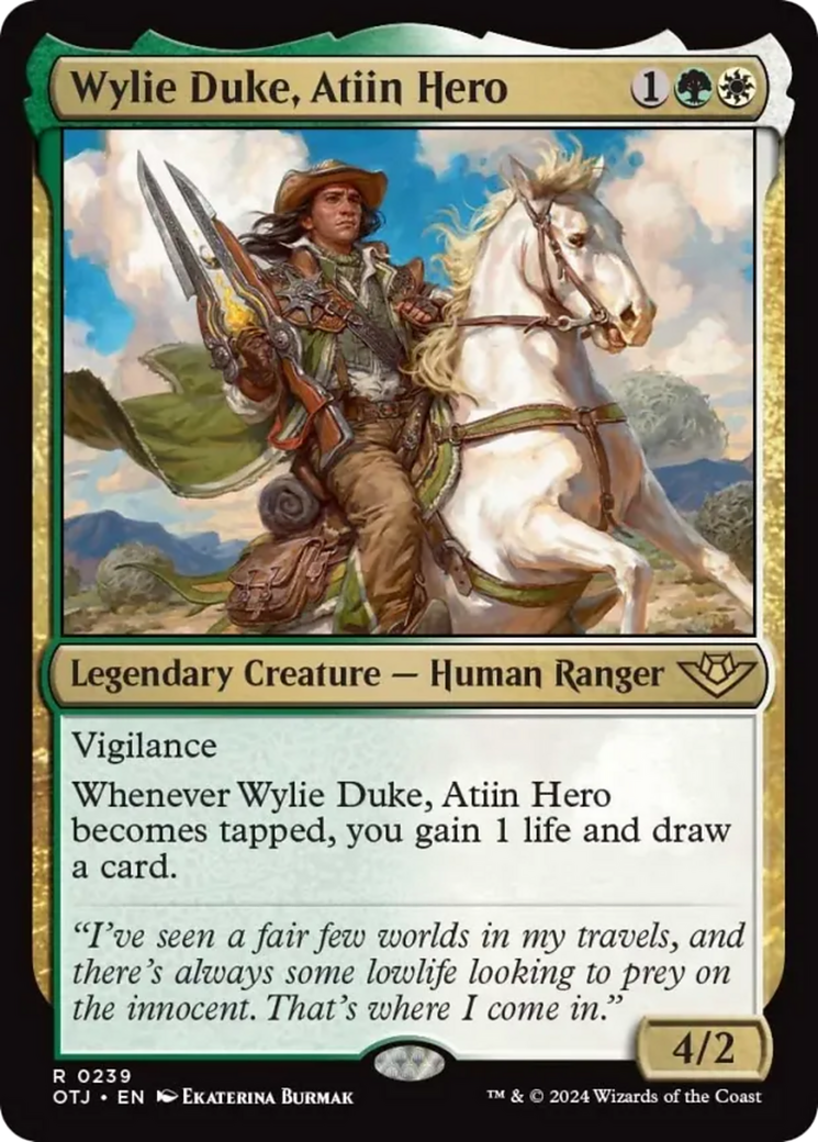 Wylie Duke, Atiin Hero [Outlaws of Thunder Junction] | Spectrum Games