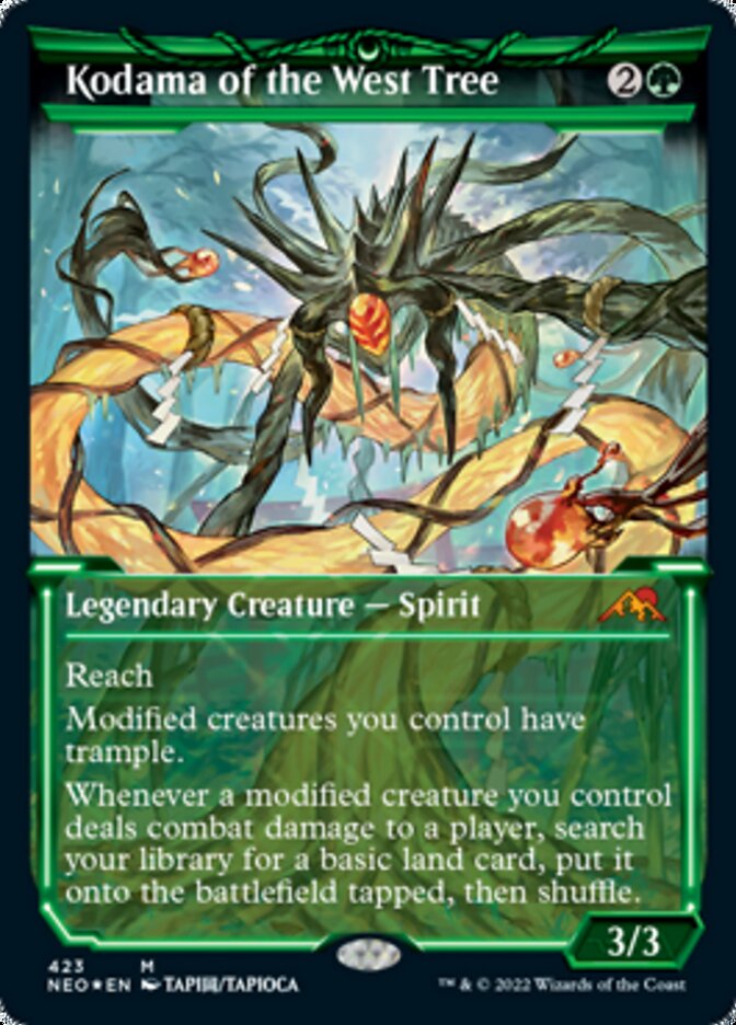 Kodama of the West Tree (Showcase) (Foil Etched) [Kamigawa: Neon Dynasty] | Spectrum Games