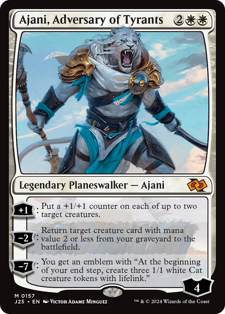 Ajani, Adversary of Tyrants [Foundations Jumpstart] | Spectrum Games