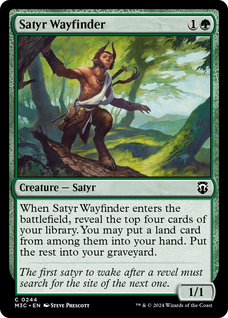 Satyr Wayfinder (Ripple Foil) [Modern Horizons 3 Commander] | Spectrum Games