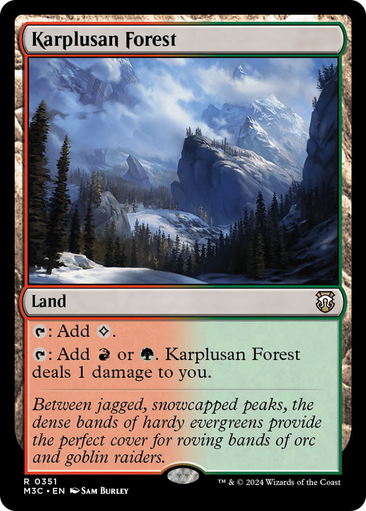 Karplusan Forest (Ripple Foil) [Modern Horizons 3 Commander] | Spectrum Games