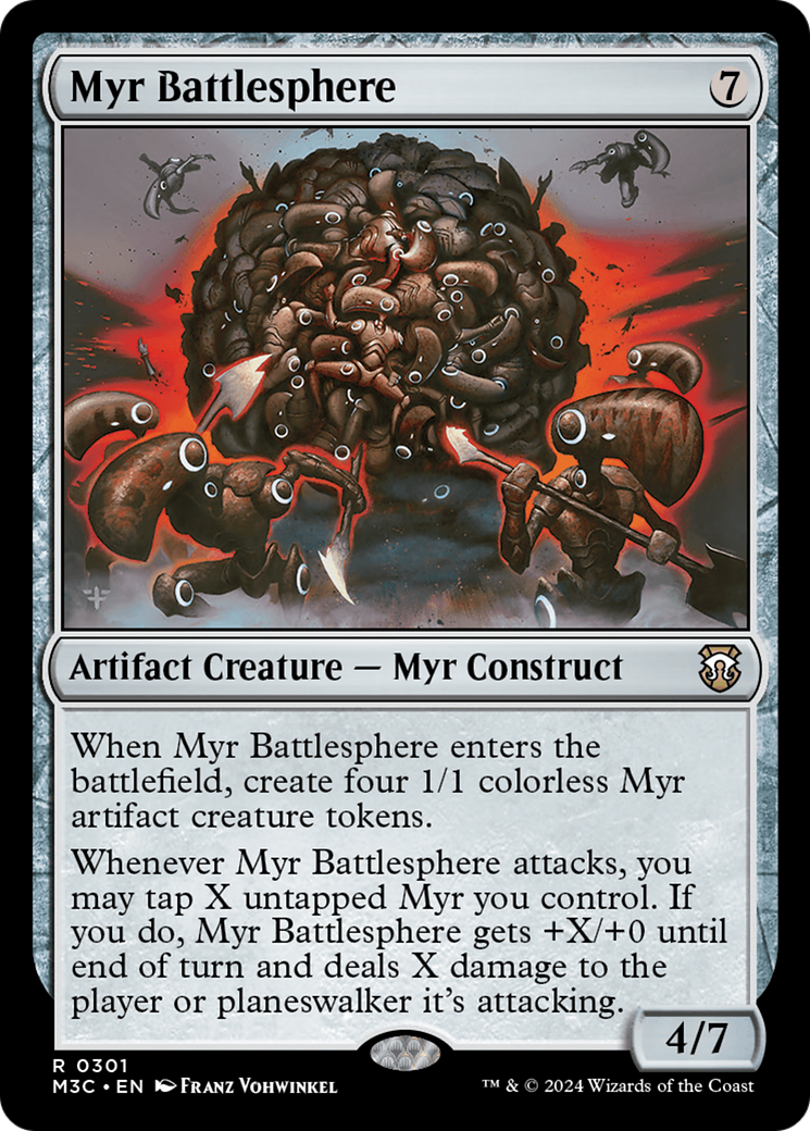 Myr Battlesphere (Ripple Foil) [Modern Horizons 3 Commander] | Spectrum Games