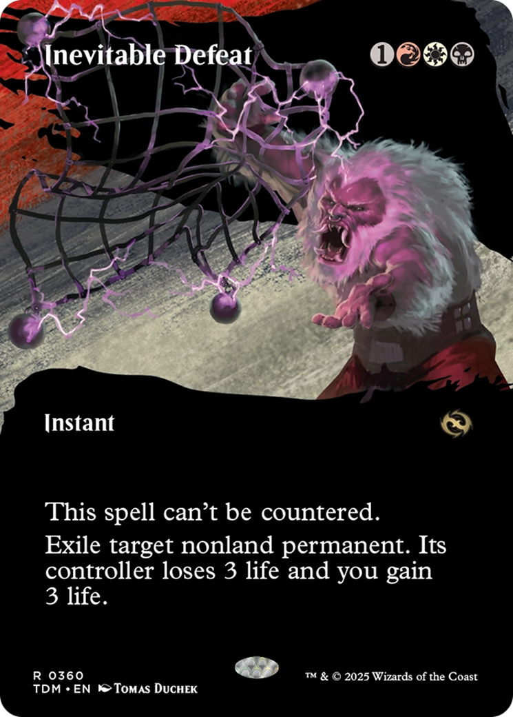 Inevitable Defeat (Borderless) [Tarkir: Dragonstorm] | Spectrum Games
