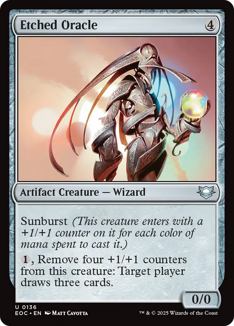 Etched Oracle [Edge of Eternities Commander] | Spectrum Games