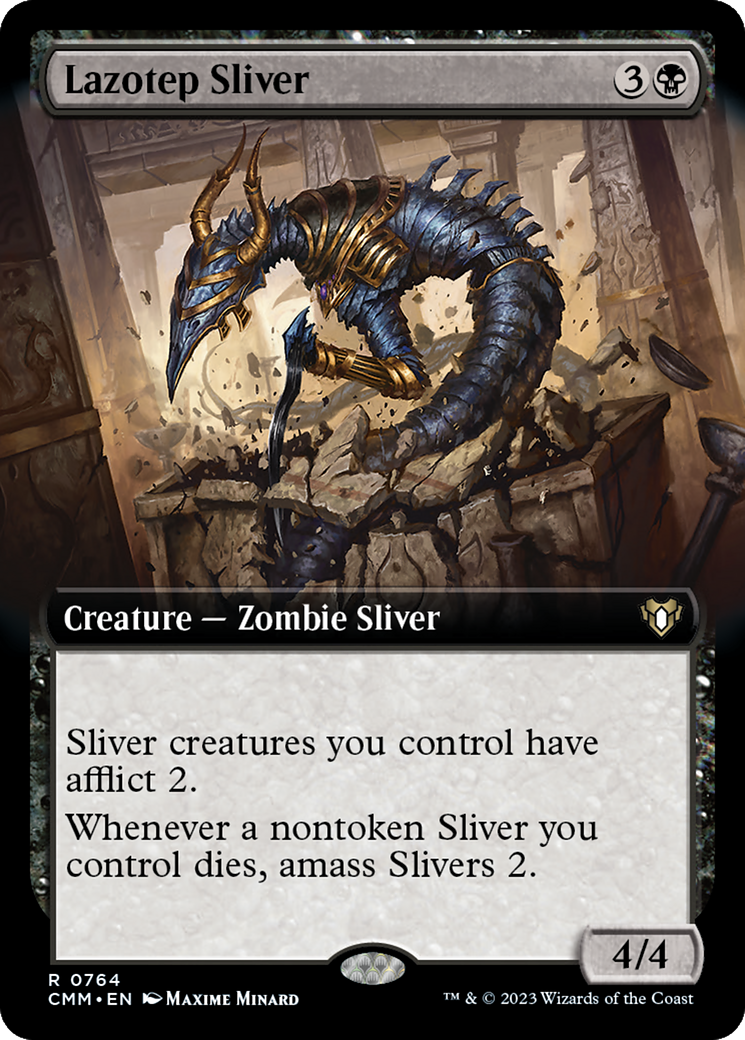 Lazotep Sliver (Extended Art) [Commander Masters] | Spectrum Games