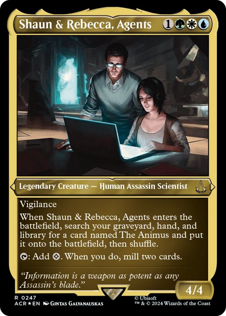 Shaun & Rebecca, Agents (Foil Etched) [Assassin's Creed] | Spectrum Games