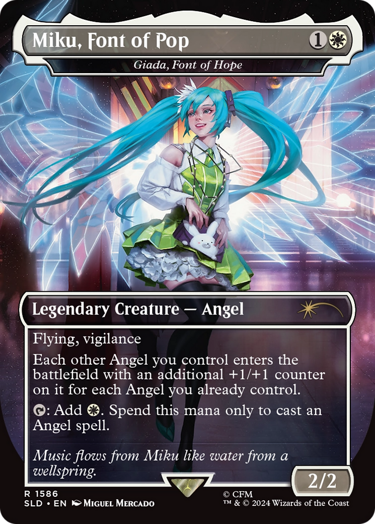 Miku, Font of Pop - Giada, Font of Hope (Rainbow Foil) [Secret Lair Drop Series] | Spectrum Games