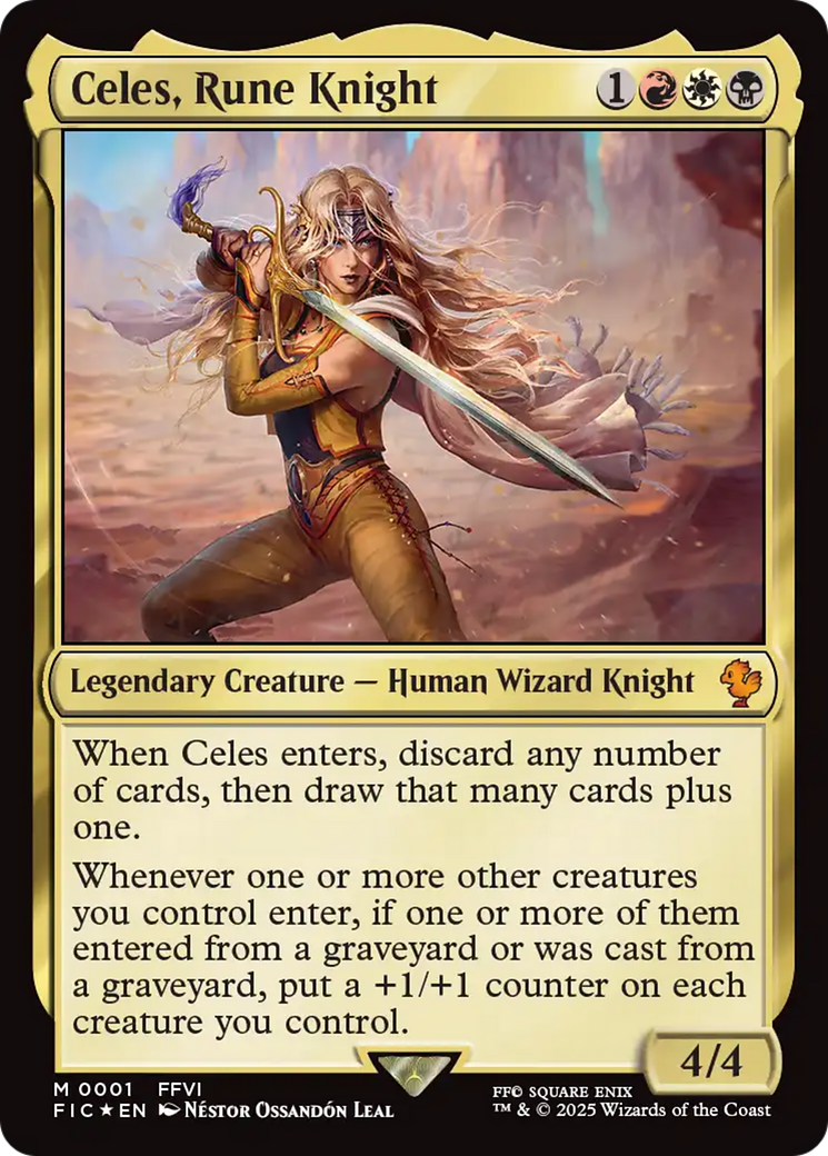 Celes, Rune Knight (0001) [FINAL FANTASY Commander] | Spectrum Games