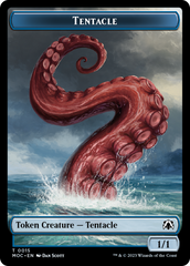 Tentacle // Human (26) Double-Sided Token [March of the Machine Commander Tokens] | Spectrum Games