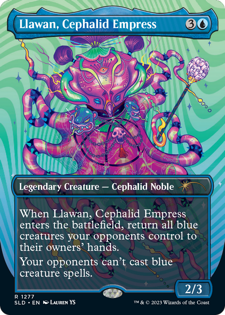 Llawan, Cephalid Empress (Borderless) [Secret Lair Drop Series] | Spectrum Games