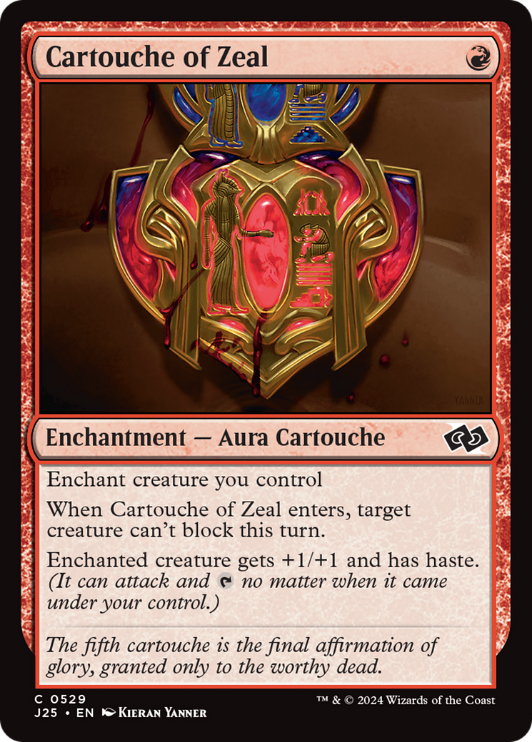 Cartouche of Zeal [Foundations Jumpstart] | Spectrum Games