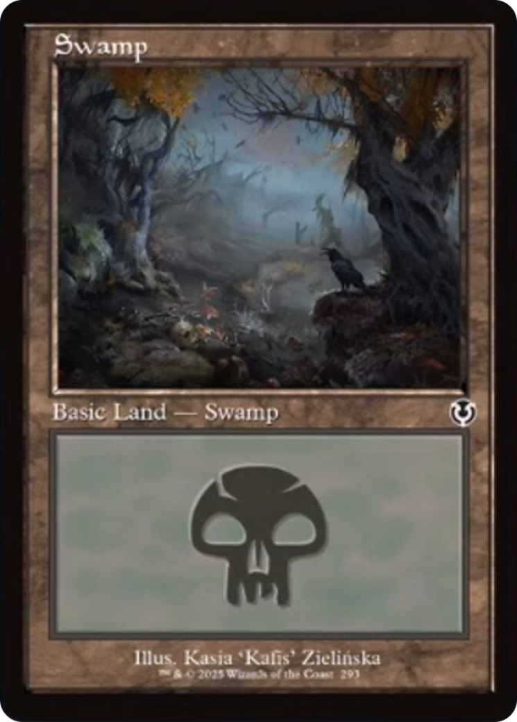 Swamp (293) (Retro Frame) [Innistrad Remastered] | Spectrum Games