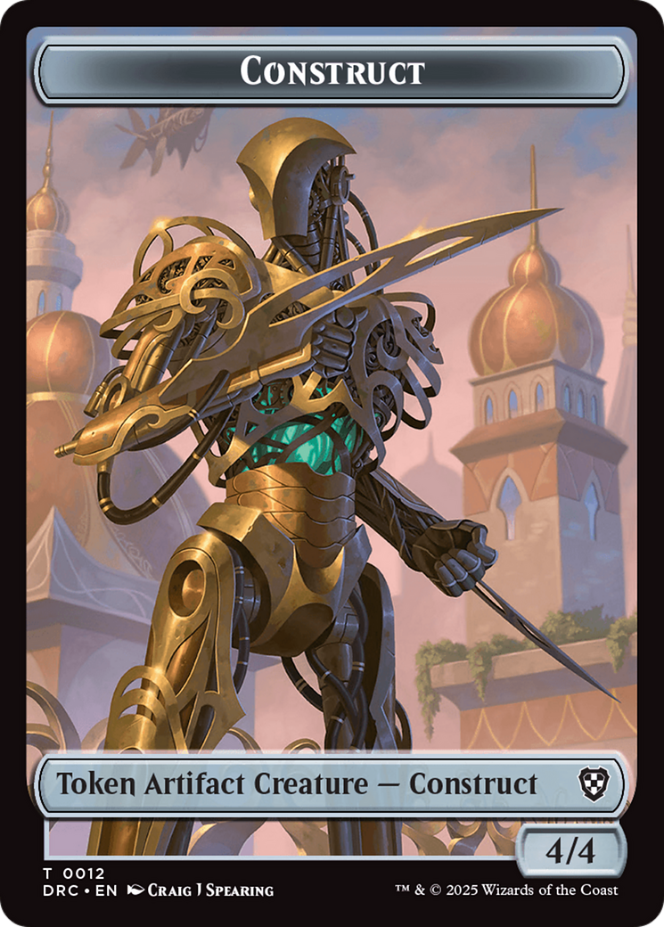 Construct // Golem (0013) Double-Sided Token [Aetherdrift Tokens] | Spectrum Games