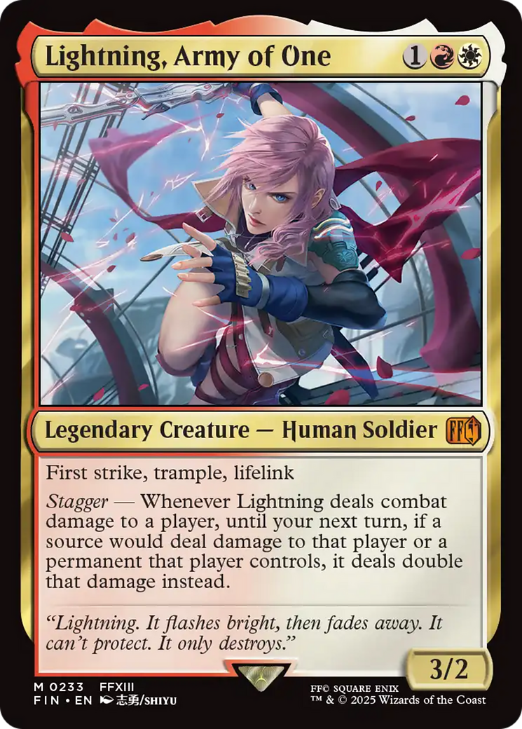 Lightning, Army of One [FINAL FANTASY] | Spectrum Games