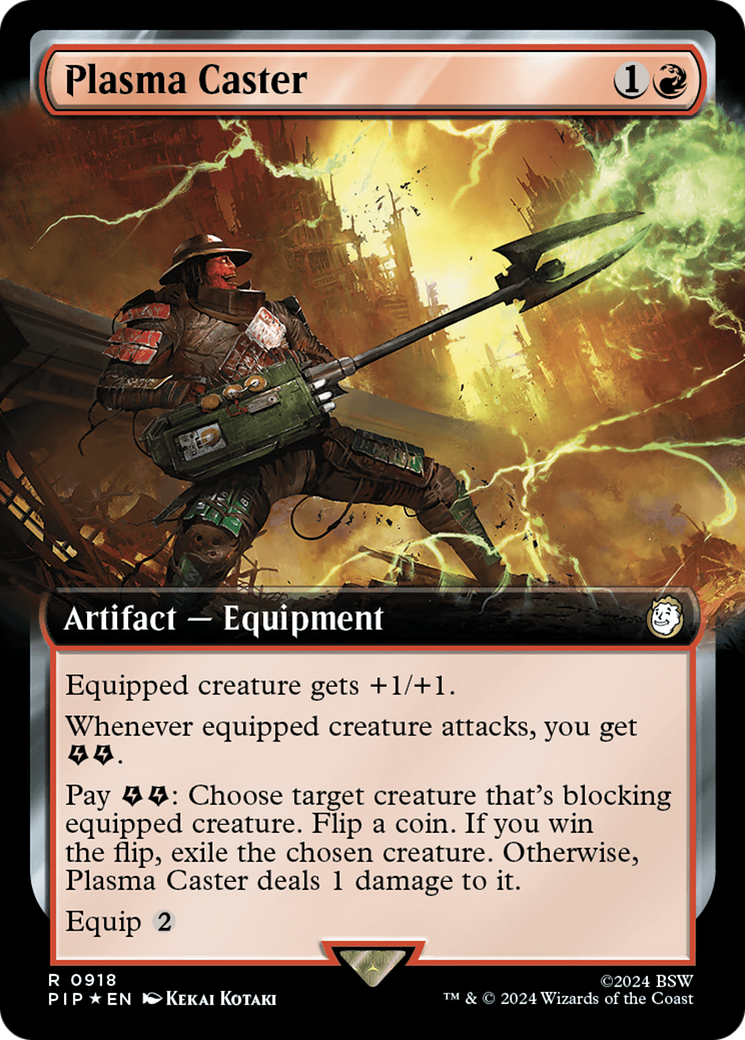 Plasma Caster (Extended Art) (Surge Foil) [Fallout] | Spectrum Games