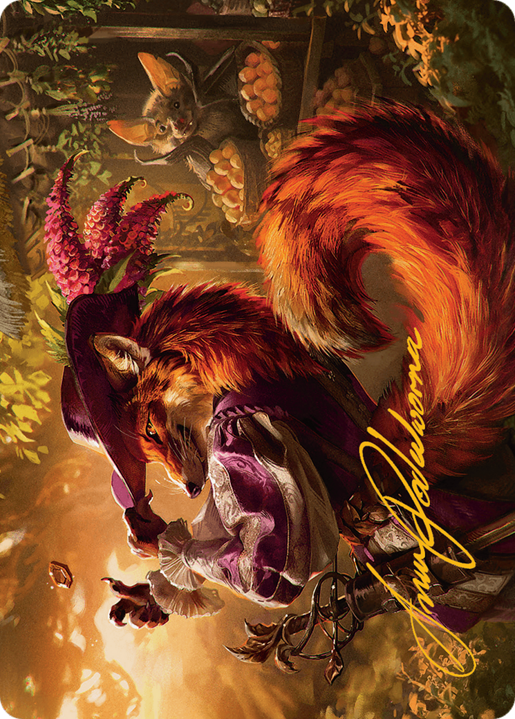 Mr. Foxglove Art Card (Gold-Stamped Signature) [Bloomburrow Art Series] | Spectrum Games