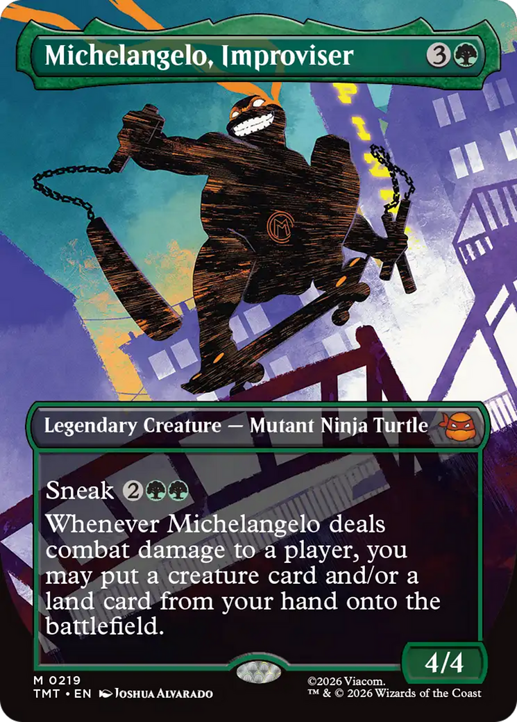 Michelangelo, Improviser (Borderless) [Teenage Mutant Ninja Turtles] | Spectrum Games