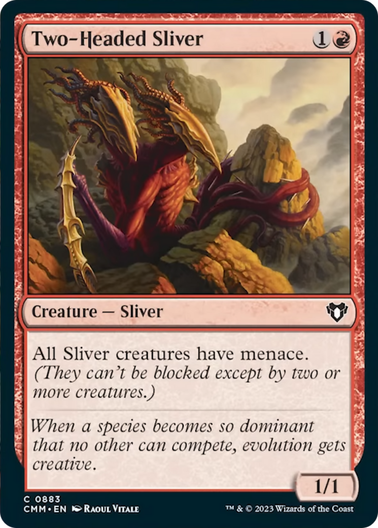 Two-Headed Sliver [Commander Masters] | Spectrum Games