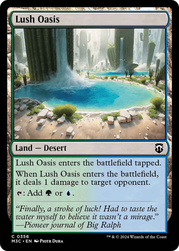 Lush Oasis (Ripple Foil) [Modern Horizons 3 Commander] | Spectrum Games