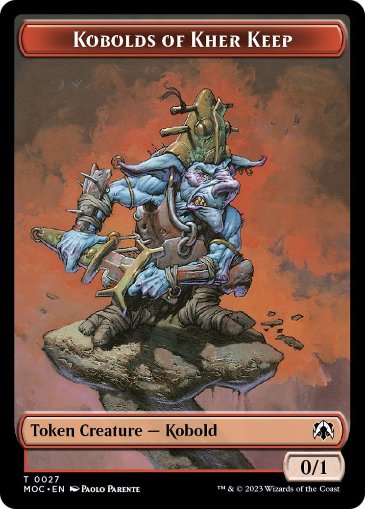 Bird // Kobolds of Kher Keep Double-Sided Token [March of the Machine Commander Tokens] | Spectrum Games