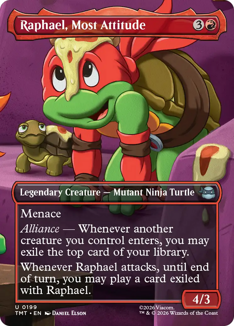 Raphael, Most Attitude (Borderless) [Teenage Mutant Ninja Turtles] | Spectrum Games