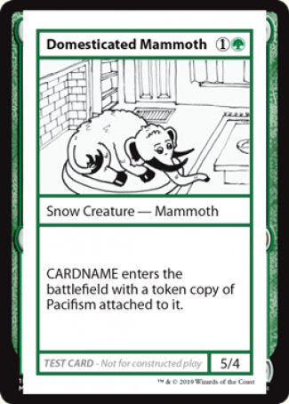 Domesticated Mammoth (2021 Edition) [Mystery Booster Playtest Cards] | Spectrum Games
