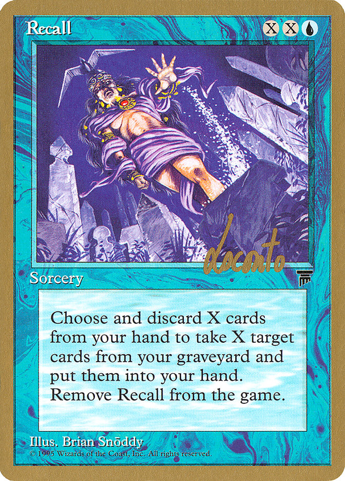 Recall (Michael Loconto) [Pro Tour Collector Set] | Spectrum Games