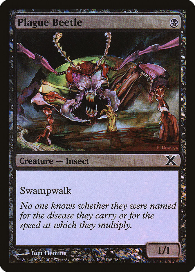 Plague Beetle (Premium Foil) [Tenth Edition] | Spectrum Games