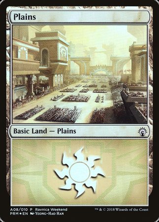 Plains - Boros (A08) [GRN Ravnica Weekend] | Spectrum Games