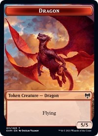 Dragon // Thopter Double-sided Token [Kaldheim Commander Tokens] | Spectrum Games