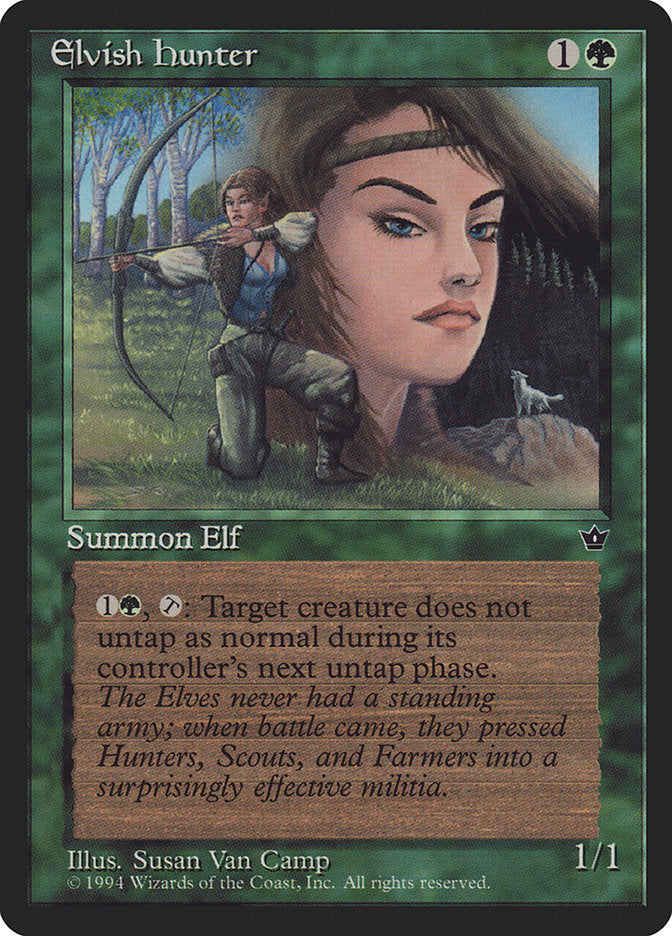 Elvish Hunter (Susan Van Camp) [Fallen Empires] | Spectrum Games