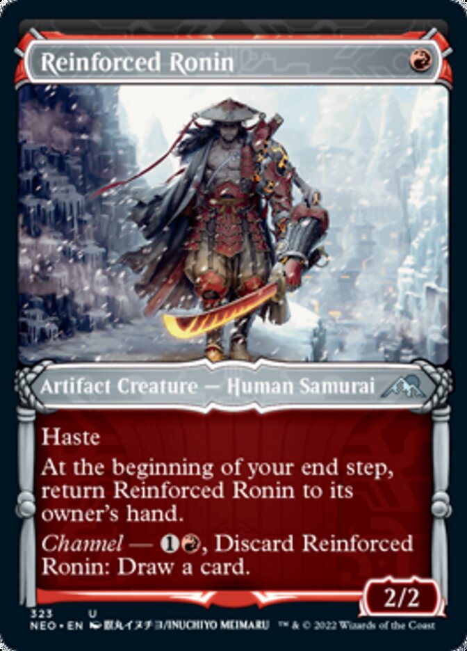 Reinforced Ronin (Showcase Samurai) [Kamigawa: Neon Dynasty] | Spectrum Games