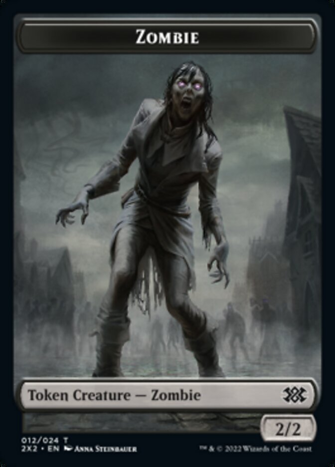 Zombie // Treasure Double-sided Token [Double Masters 2022 Tokens] | Spectrum Games