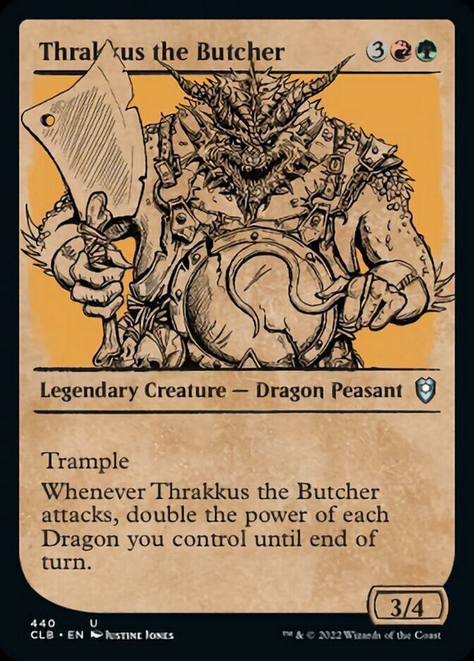 Thrakkus the Butcher (Showcase) [Commander Legends: Battle for Baldur's Gate] | Spectrum Games