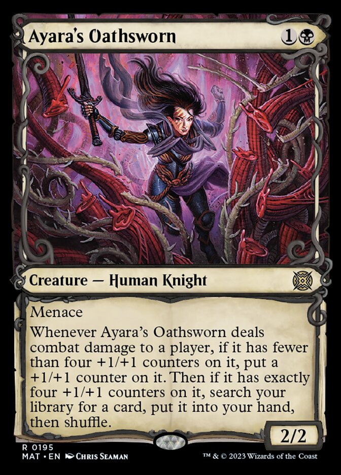 Ayara's Oathsworn (Showcase Halo Foil) [March of the Machine: The Aftermath] | Spectrum Games