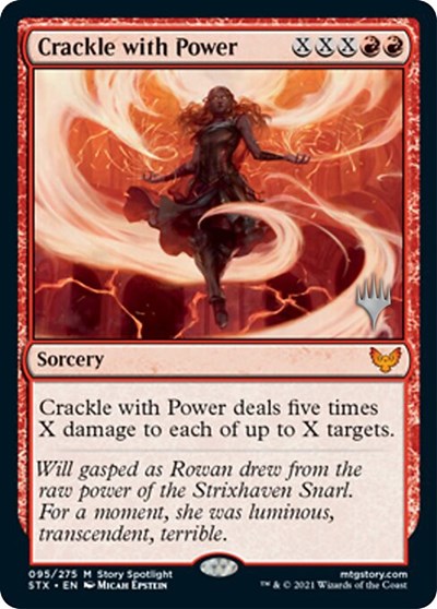 Crackle with Power (Promo Pack) [Strixhaven: School of Mages Promos] | Spectrum Games