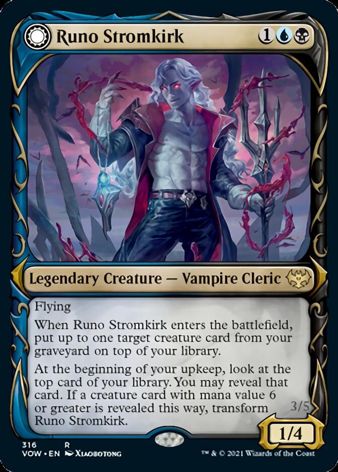 Runo Stromkirk // Krothuss, Lord of the Deep (Showcase Fang Frame) [Innistrad: Crimson Vow] | Spectrum Games