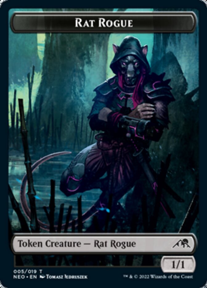 Rat Rogue Token [Kamigawa: Neon Dynasty Tokens] | Spectrum Games