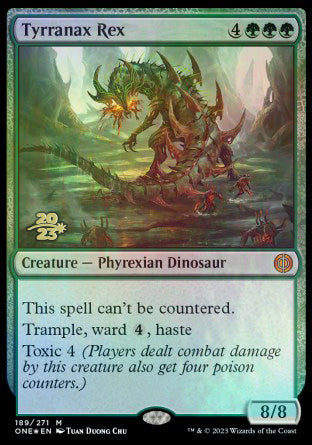 Tyrranax Rex [Phyrexia: All Will Be One Prerelease Promos] | Spectrum Games