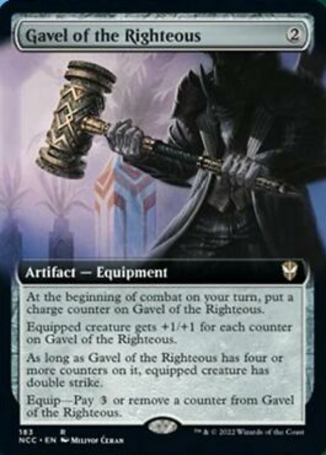 Gavel of the Righteous (Extended Art) [Streets of New Capenna Commander] | Spectrum Games