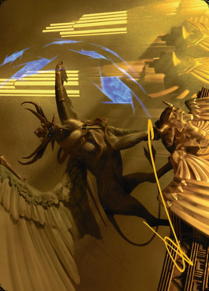 Raffine, Scheming Seer Art Card (Gold-Stamped Signature) [Streets of New Capenna Art Series] | Spectrum Games