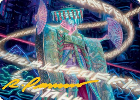 Satsuki, the Living Lore Art Card (Gold-Stamped Signature) [Kamigawa: Neon Dynasty Art Series] | Spectrum Games