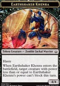 Earthshaker Khenra // Cat Double-sided Token [Hour of Devastation Tokens] | Spectrum Games